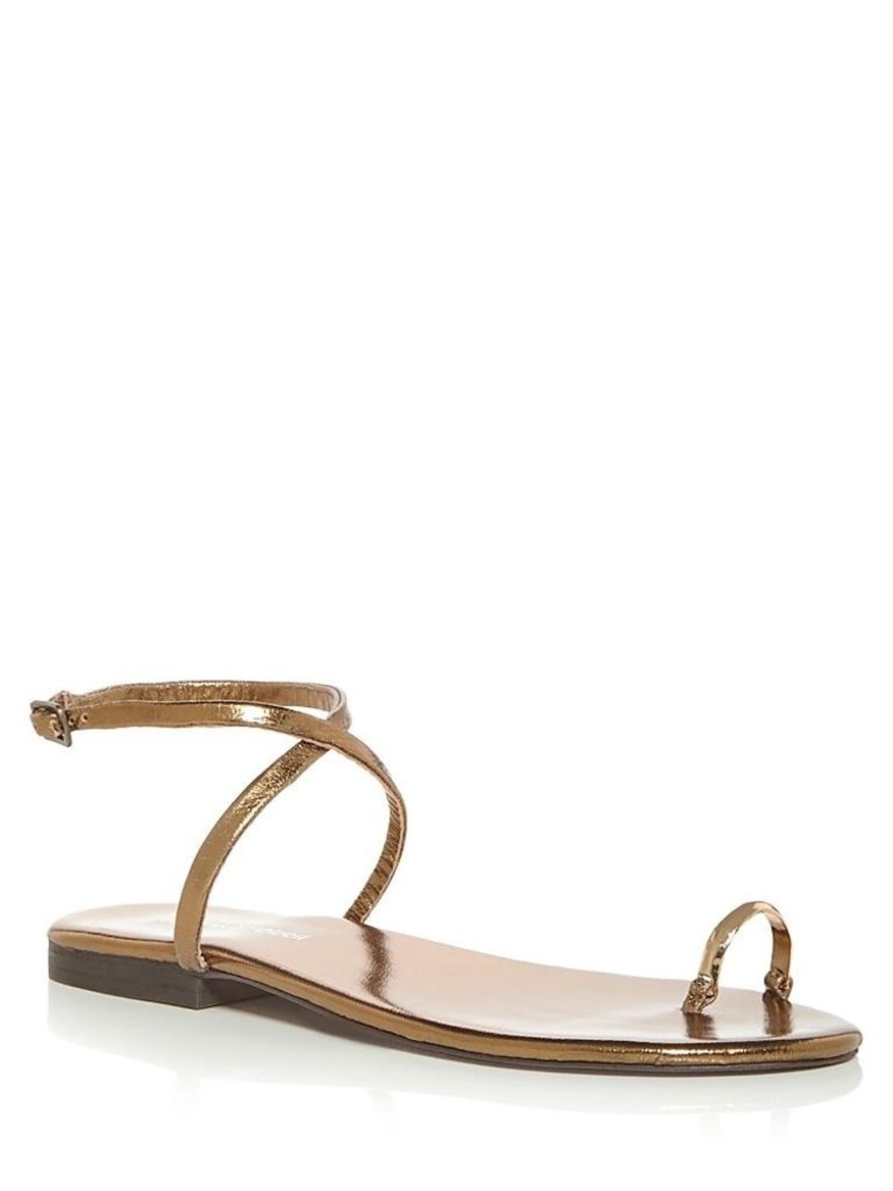 Jeffrey Campbell Atlantica Womens Toe Loop Leather Ankle Strap Sandal